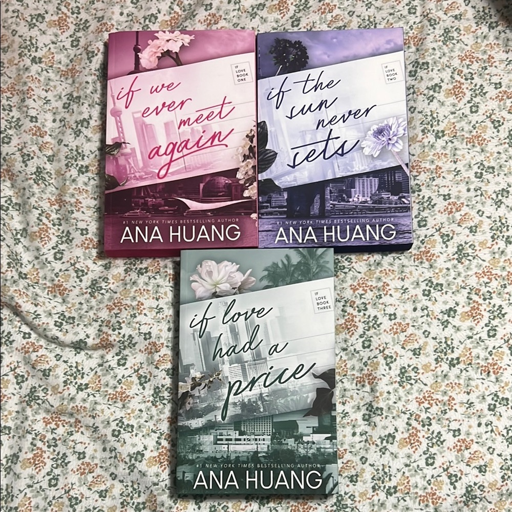 Ana Huang “If Love” Book Set Books 1, 2, & 3 🩷💙💚 NWT